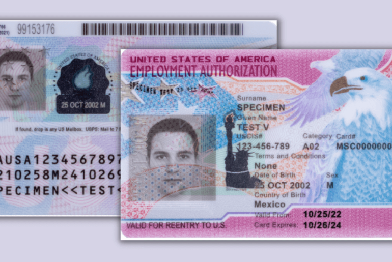 Imagen provista por el servicio de Inmigracion Uscis - Permiso de Empleo USCIS